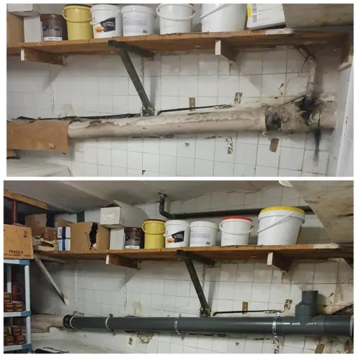 Changement d'une colonne, à Marseille 8ème, Marseille, MACCOTTA Plomberie